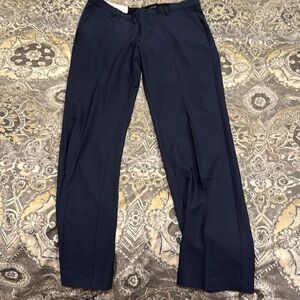 Greg Norman Navy Blue Golf Performance Pants Over Pants 34/34